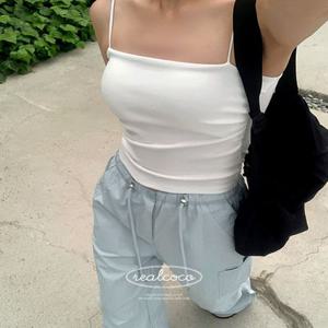 [시즌오프????/숏,롱2기장/made] 페일 셔링 캡나시 - 6color (캡내장/레이어드/휴양지/바캉스/민소매/슬리브리스)