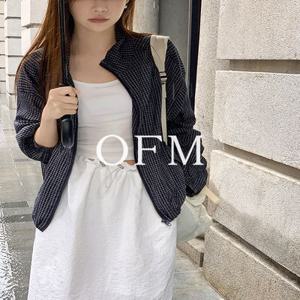 [장마룩][썸머????][ofm] 썸머 체크 루즈핏 블루종 (jumper)