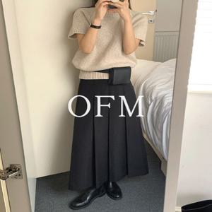 [간절기][LAST ONE SALE][ofm] 리썸 플리츠 롱 (sk)* 베스트 상품 재진행