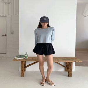 [MADE/자외선차단????] 심플리 크롭 래쉬가드 (S,M,L) 자체제작 긴팔 루즈핏 빅사이즈 비치웨어 자외선차단 살안타템 캐주얼룩 래시가드 흠뻑쇼상의 워터밤 바캉스룩