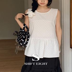 [EIGHT MADE♥곱창SET/귀여워요!] 마슈 도트 미니 레이어드 원피스 2color