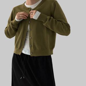 [무료배송] 데얼드 비스코스 라운드 가디건