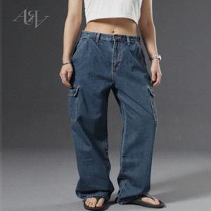 [단독/MADE/사계절]어반 와이드 카고 데님 팬츠