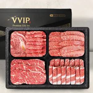 주)성진한우 1+ 원쁠 한우선물세트 구이용 소고기 갈비살 꽃등심 차돌박이 제비추리 선물세트