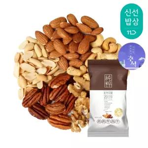 [산과들에] 하루견과 순수다움 100봉 낱봉 / 추석 명절 견과류 실속 선물