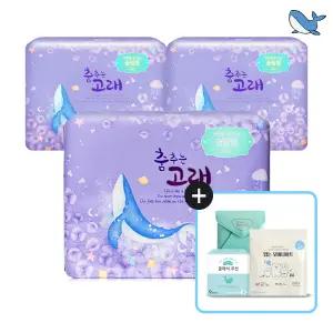 춤추는고래 대용량 생리대 오버나이트18P X 3팩 /54매