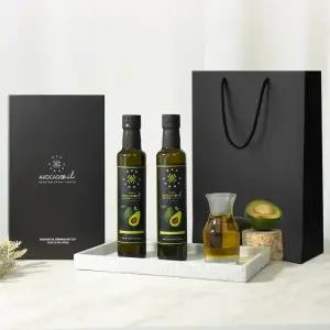 [선물세트]나한나 아보카도오일 엑스트라버진 250ml 2병 set + 블랙고급쇼핑백