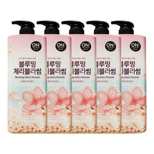 엘지 온더바디 바디워시 블루밍 체리블라썸 900g 5개