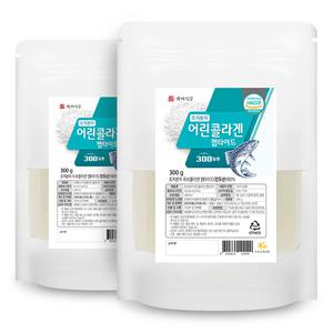백세식품 초저분자 어린 콜라겐 펩타이드 300g 2팩 HACCP인증제품