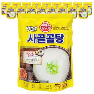 오뚜기 옛날 사골 곰탕 사골국 육수 곰국 국물 500g 18개