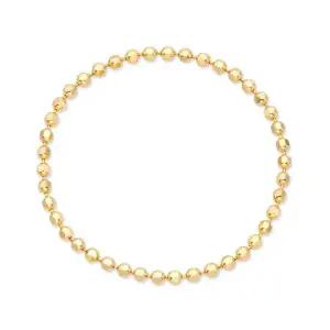 [비앤비골드] 14K/18K 심플 컷팅 팔각볼 열송이 체인실반지0.8mm IRR37420