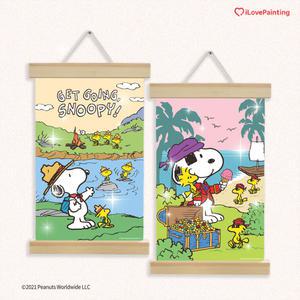 스누피 보석십자수 20x30cm 행잉타입 피너츠 캐릭터 찰리브라운 루시 라이너스 우드스탁 페퍼민