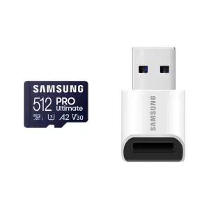 [삼성] 마이크로SD카드 PRO Ultimate 512GB 신형 메모리카드+리더기