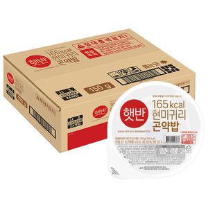 [소비기한 임박] CJ 햇반 현미 귀리 곤약밥, 150g, 24개