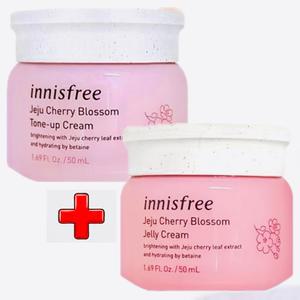 innisfree Jeju Cherry Blossom Glow Jelly Cream50ml+Glow Tone-up cream 50ml/투명 젤리 크림+자연스러운 톤업 (리뉴얼 상품