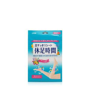 라이온 휴족시간 쿨링시트 6매입X1팩