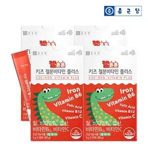 [종근당]젤튼튼 키즈 철분 비타민 플러스 30포 4박스