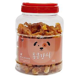 통큰 비숑 개간식 치킨 고구마 1kg 대용량 애완견 진돗개 건조 음식 포메