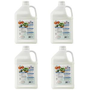 탑크로 4L x 4개입 1박스 희석용 과일 야채 염소소독액 소독제 쎄니크로 식품살균제 세척제