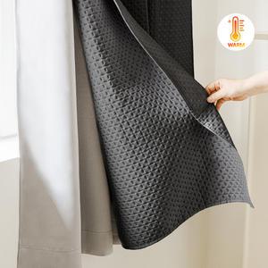 [난방비 절약] 겨울 외풍차단 방한커튼 아일렛/찍찍이/작은창/긴창 4color