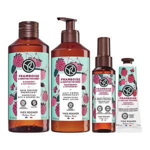 [보리보리/이브로쉐]이브로쉐 라즈베리 페퍼민트 바디로션390ml+바디워시400ml+미스트100ml+핸드크림30ml