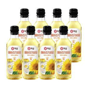 [CJ]백설 해바라기씨유 500ml x8개