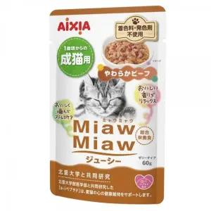 아이시아 먀우먀우 쥬시 파우치 60g x 12개 부드러운 소고기(MJ-13)