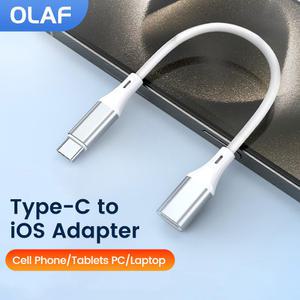 OLAF USB C 라이트닝 어댑터 케이블 고속 데이터 전송 충전 컨버터 휴대폰 PC 커넥터용 60W