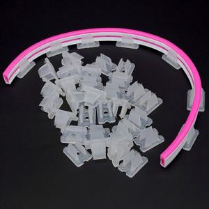 6MM 8MM 12MM 15MM Led 커넥터 고정 클립 플라스틱 액세서리 RGB 5050 네온 스트립 라이트 용 벽에 고정 장