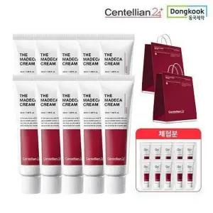 [하프클럽/]동국제약 마데카 크림6 대용량 10개 체험분 쇼핑백 (50ml 10개 1ml 10