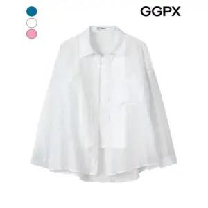 [GGPX][당일출고]  나시 세트 글리터 시스루 셔츠 (GP5SH048F)