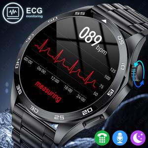 남자 새로운 Smartwatch 블루투스 통화 방수 스포츠 피트니스 스마트 시계 심박수 모니터링 안드로이드 IOS에 대한 건강 팔찌
