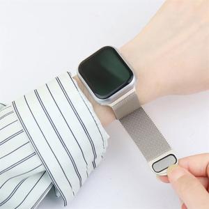 Apple watch 울트라 2 밴드 용 스트랩 44mm 40mm 45mm 41mm 42mm 46mm 49mm 밀라노 루프 금속 팔찌 iWatch 시리즈 10 9 8 SE 7 6