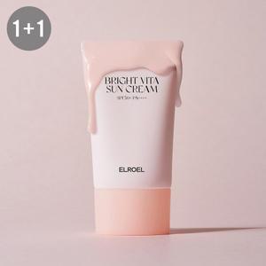 [엘로엘]NEW 브라이트 비타 선크림 50ml (유기자차) 1+ 1