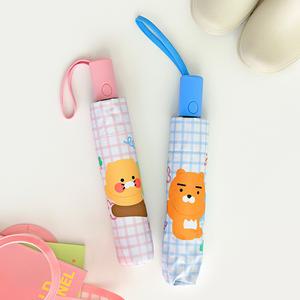 카카오프렌즈  3단 자동 우산 경량 원터치 암막 양산