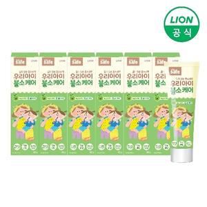 키즈세이프 우리아이 불소케어 치약 60g X 6개 (6세이하/고불소1,000ppm)