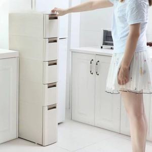 틈새수납장 틈새장 18cm 냉장고옆 거실 다용도 투명 침대틈새수납