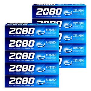 2080 어드밴스 블루 치석케어 치약 160g 10개