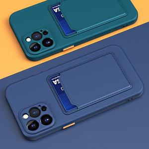 카드 슬롯 가방 홀더 전화 케이스 IPhone 16 15 14 13 12 11 Pro Max Mini XS XR 7 8 Plus TPU 지갑 소프트
