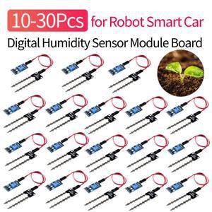 10-30Pcs 디지털 습도 센서 모듈 보드 스마트 전자 토양 수분 습도계 5V 로봇 스마트 자동차 용 고정밀