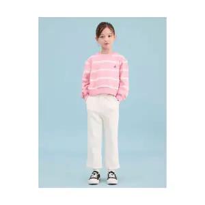 빈폴 키즈 BEANPOLE KIDS 여아 스트라이프 라운드 스웨트 세트 라이트 핑크 BI5141G03Y 737467