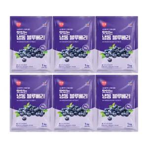 CJ프레시웨이 이츠웰 냉동블루베리1Kg x 6개