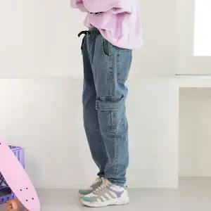 주니진_세미배기카고청바지