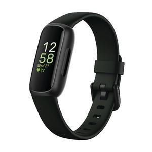 Fitbit Inspire 3 스트레스 관리, 운동 강도, 수면 추적, 24/7 심박수, 미드나잇 젠/블랙 원 사이즈(S & L 밴드 포함) 등의 건강 및 피트니스 트래커를 제공합니다