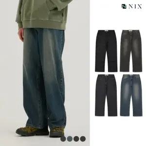 [NIX]남) BK RAW/D톤 RAW/GREY/B톤 워싱 와이드 (LNSFCDW171M)