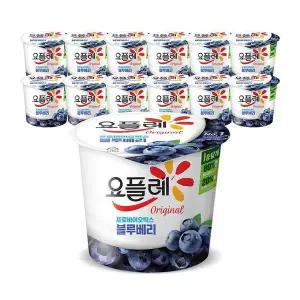 [셀러허브][빙그레] 요플레 홈 블루베리 180g 12입 / 요거트 (S33133381)