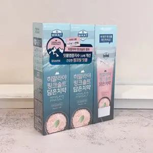 핑크솔트 치약 히말라야 아이스 민트 치약 3개입 구강청결제 생활 필수템