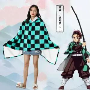 귀멸의칼날 담요 귀칼 탄지로담요 네즈코 집순이 귀멸의칼날코스프레