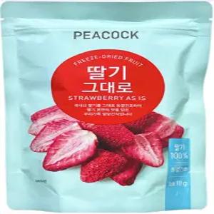 피코크 딸기 그대로 18g, 9개