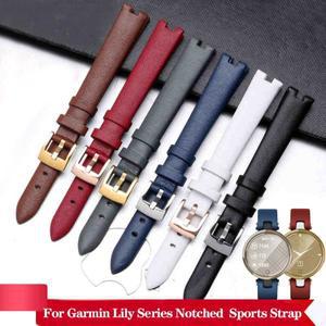 Garmin 정품 가죽 스트랩 여성용 릴리 노치 시계 밴드 시리즈 지능형 스포츠 소프트 일반 14mm